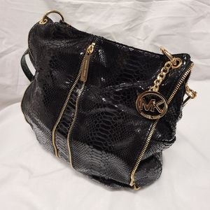 MK Embossed Leather Newman handbag